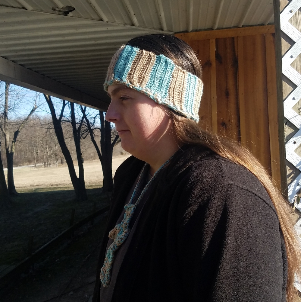 Head Band/ Cross Necklace